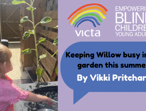 Keeping Willow busy in the garden this summer- By Vikki Pritchard