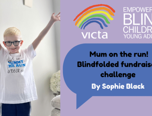 Mum on the run! The blindfolded fundraising challenge